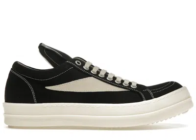 Pre-owned Rick Owens Men's  Hollywood Drkshdw Vintage Low Sneakers In Black/milk