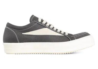Pre-owned Rick Owens Men's  Hollywood Drkshdw Vintage Low Sneakers In Dark Dusk/milk In Multi