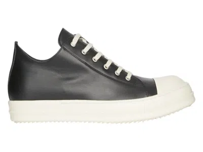 Pre-owned Rick Owens Men's  Hollywood Low Ss25 Sneakers In Black/milk