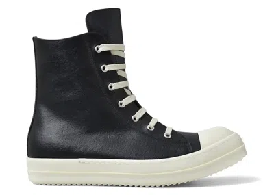 Pre-owned Rick Owens Men's  Hollywood Vintage High Sneakers In Black/milk