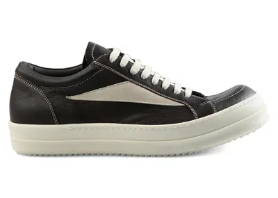 Pre-owned Rick Owens Men's  Hollywood Vintage Low Sneakers In Mahogany/milk