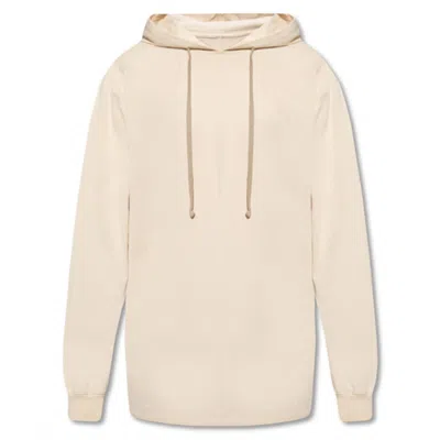 Pre-owned Rick Owens Men's  Jersey Hoodie In Off White