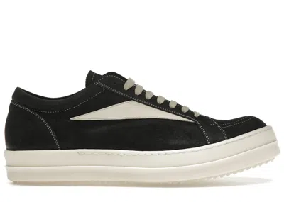 Pre-owned Rick Owens Men's  Luxor Vintage Sneaks Sneakers In Black/milk