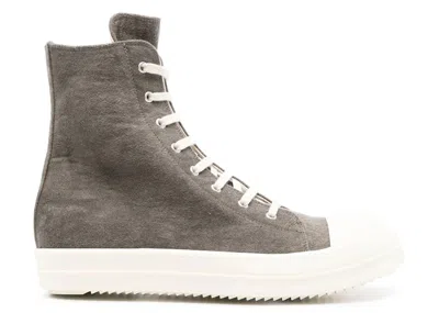Pre-owned Rick Owens Men's  Porterville Drkshdw High Sneakers In Dust/milk