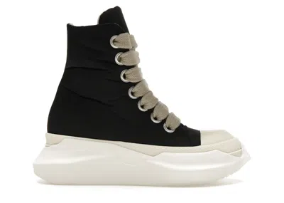 Pre-owned Rick Owens Men's  Porterville Drkshdw Jumbo Laced Abstract High Sneakers In Black/pearl/milk