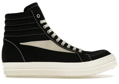 Pre-owned Rick Owens Men's  Porterville Drkshdw Vintage High Sneakers In Black/milk