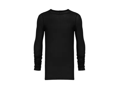 Pre-owned Rick Owens Men's  Rib Long Sleeve T-shirt In Black