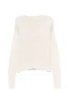 Rick Owens Textured Knit Sweater With Extra-long Sleeves And Straight Hem