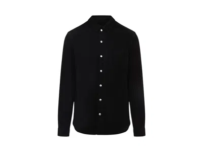 Pre-owned Rick Owens Men's  Suede Outershirt In Black