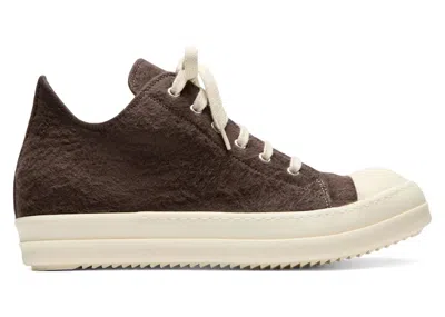 Pre-owned Rick Owens Men's  Vintage Low Sneaks Sneakers In Dark Dust/milk In Multi
