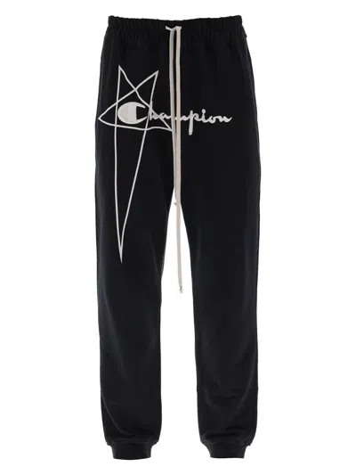RICK OWENS MEN'S RICK OWENS X CHAMPION - COTTON SWEATPANTS
