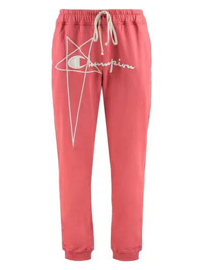 RICK OWENS MEN'S RICK OWENS X CHAMPION - COTTON SWEATPANTS