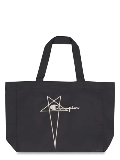RICK OWENS MEN'S RICK OWENS X CHAMPION - NYLON TOTE