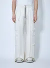 Rick Owens Satin Drawstring Cargo Pants