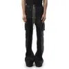 Rick Owens Men's Silk Cargobelas In Black