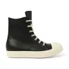 Rick Owens Men's Sneaks Sneakers In Black/milk/milk