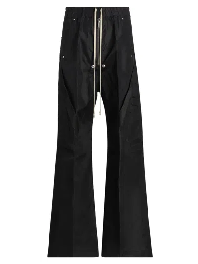 Rick Owens Men's Strapped Wide-leg Bela Pants In Black