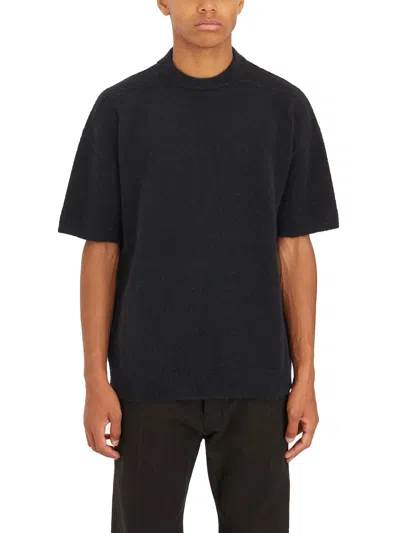 RICK OWENS MEN'S SWEATER TOMMY T BLACK | SIZE LARGE | IRU02D6655KWP09 COLOR BLACK