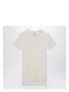 Rick Owens Men's T-shirt Double Ss T White | Size Large | Ru01e5256uc In White