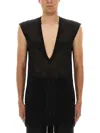 Rick Owens T-shirt Dylan In Black