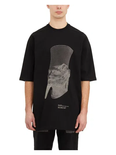Rick Owens Ron Jumbo Short Sleeve T-shirt In Black