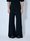Rick Owens Dust Cotton Cargobelas In Black