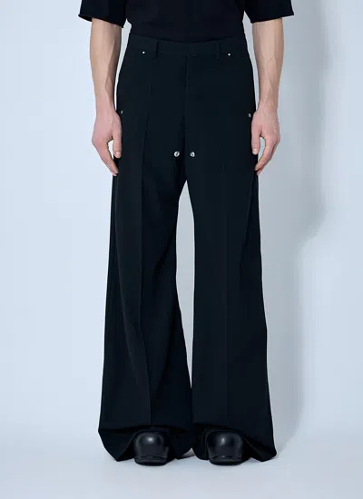 Rick Owens Dust Cotton Cargobelas In Black