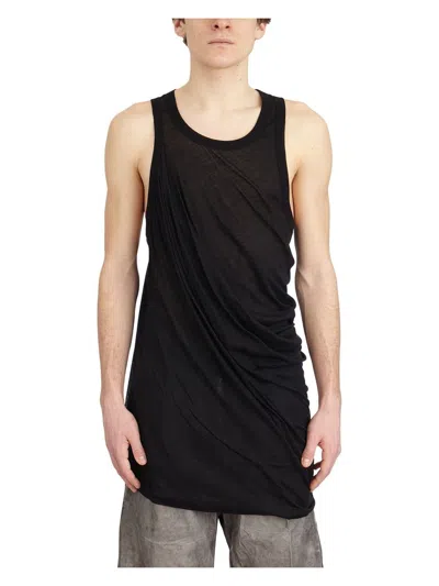 RICK OWENS MEN'S TANK TOP ANTHEM BLACK | SIZE SMALL | LRR01E5152UC09 COLOR BLACK