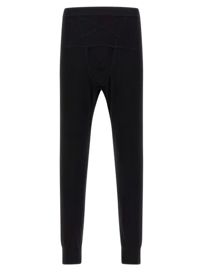 Rick Owens Black Thermal Bottom Leggings