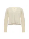 Rick Owens Relaxed Fit V-neck Sweater With Ribbed Accents