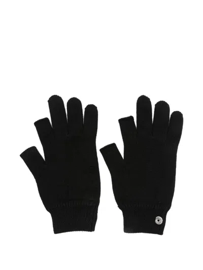 Rick Owens Men "touchscreen Knit" Gloves