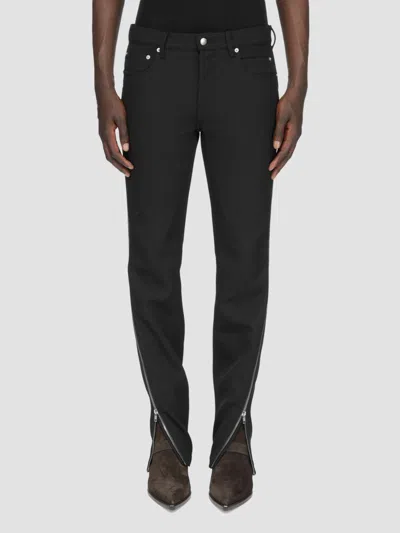 Rick Owens Moleskin Vega Jeans In Black
