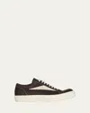 Rick Owens Men's Vintage Sneaks Nubuck And Suede Low-top Sneakers