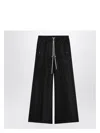 Rick Owens Wide Cargobelas Cotton Trousers Black