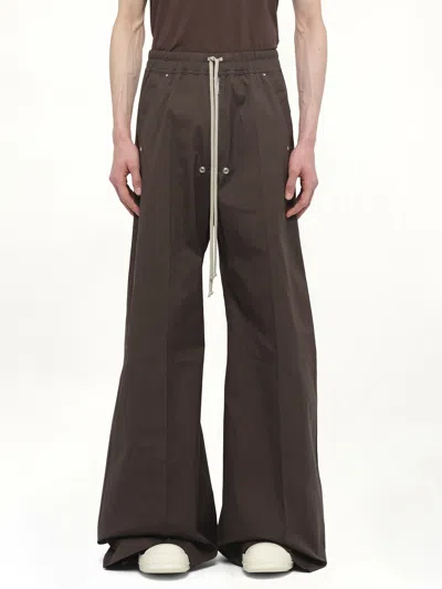 Rick Owens Men's Wide Bela Pants In Brown