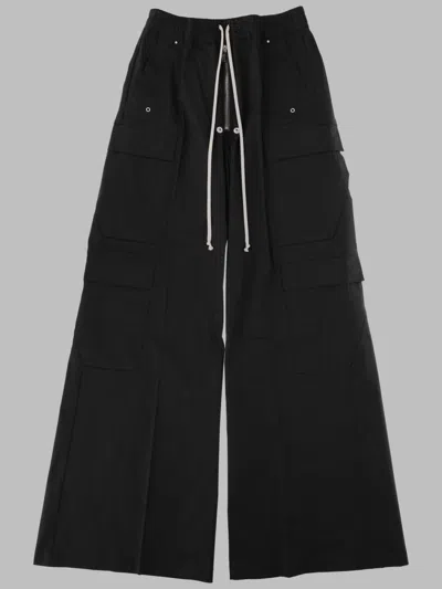 Rick Owens Men's Wide-leg Cargo Pants In Black