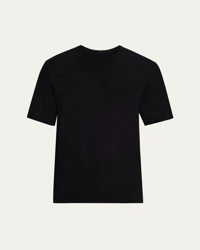 RICK OWENS MEN'S WOOL-BLEND JERSEY CREWNECK T-SHIRT