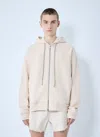 Rick Owens Hooded Cotton Windbreaker With All-over Paneled Construction In Multi