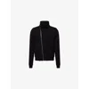 Rick Owens Mens Black Bauhaus Long-sleeve Cotton-jersey Zipped Sweatshirt In Black