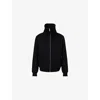 Rick Owens Structured Black Sports Jacket With Ribbed Details And Matte Finish In Black