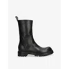 Rick Owens Mens Chunky-sole Leather Ankle Boots Blac In Black
