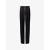Rick Owens Mens Black Dietrich Drawstring-waist Woven Trousers In Black