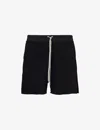 Rick Owens Straight-leg Stretch-cotton Poplin Drawstring Shorts In Black