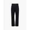 Rick Owens Bolan Bootcut Belt Loop Five Pocket Trousers In Black