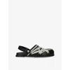 Rick Owens Megalace Mule Granola Black Leather Sandals In Black