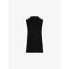 Rick Owens Mens Black Ribbed Sleeveless Wool Knitted Tank Top In Black