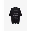 Rick Owens Champion X Owens Crew Neck Graphic T-shirt In Black