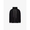 Rick Owens Mens  X Champion Jumbo Jason Embroidered Cotton-jersey Hoody Black