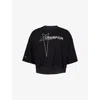 Rick Owens Champion Tommy Oversized Logo-embroidered Cotton-jersey T-shirt