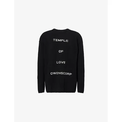 Rick Owens Temple Round Neck Sweater In Multi